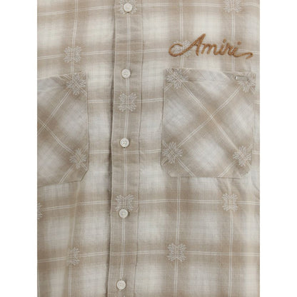 Amiri Beige Cotton Pattern Shirt