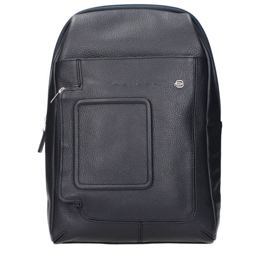 Piquadro Blue Leather Crossbody Bag