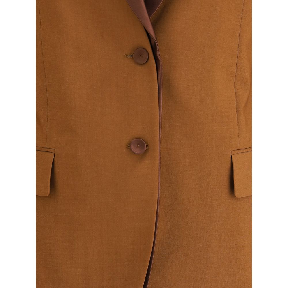 Fendi Brown Wool Blazer