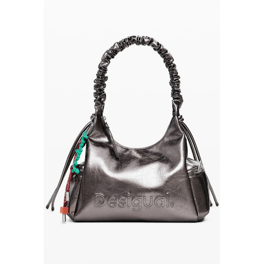 Desigual Bronzo Polyurethane Women's Shoulder Bag