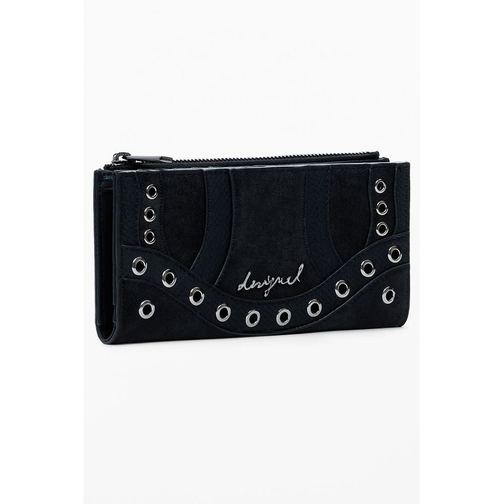 Desigual Nero Poliuretano Women Wallet