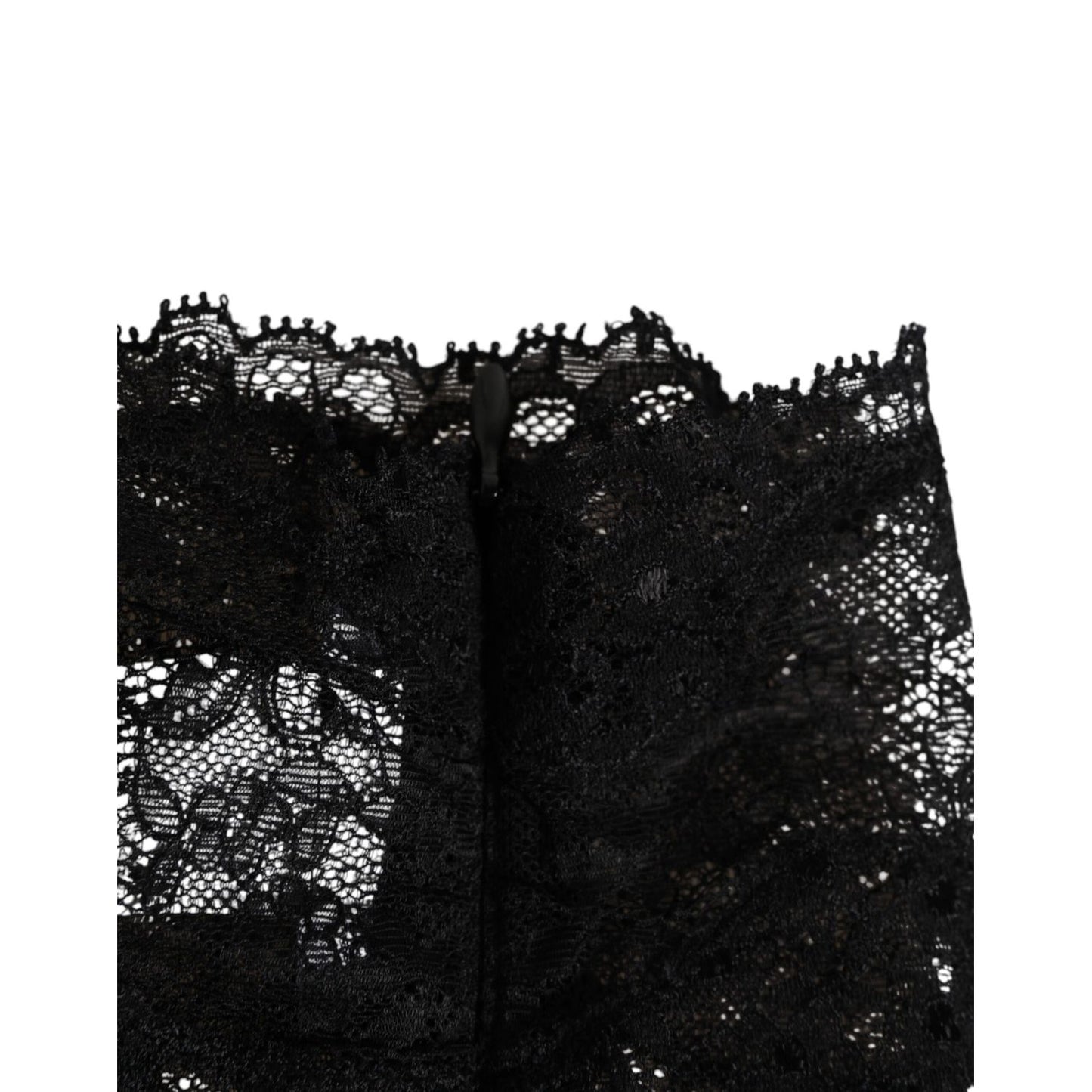 Dolce & Gabbana Black Lace Neck Scarf