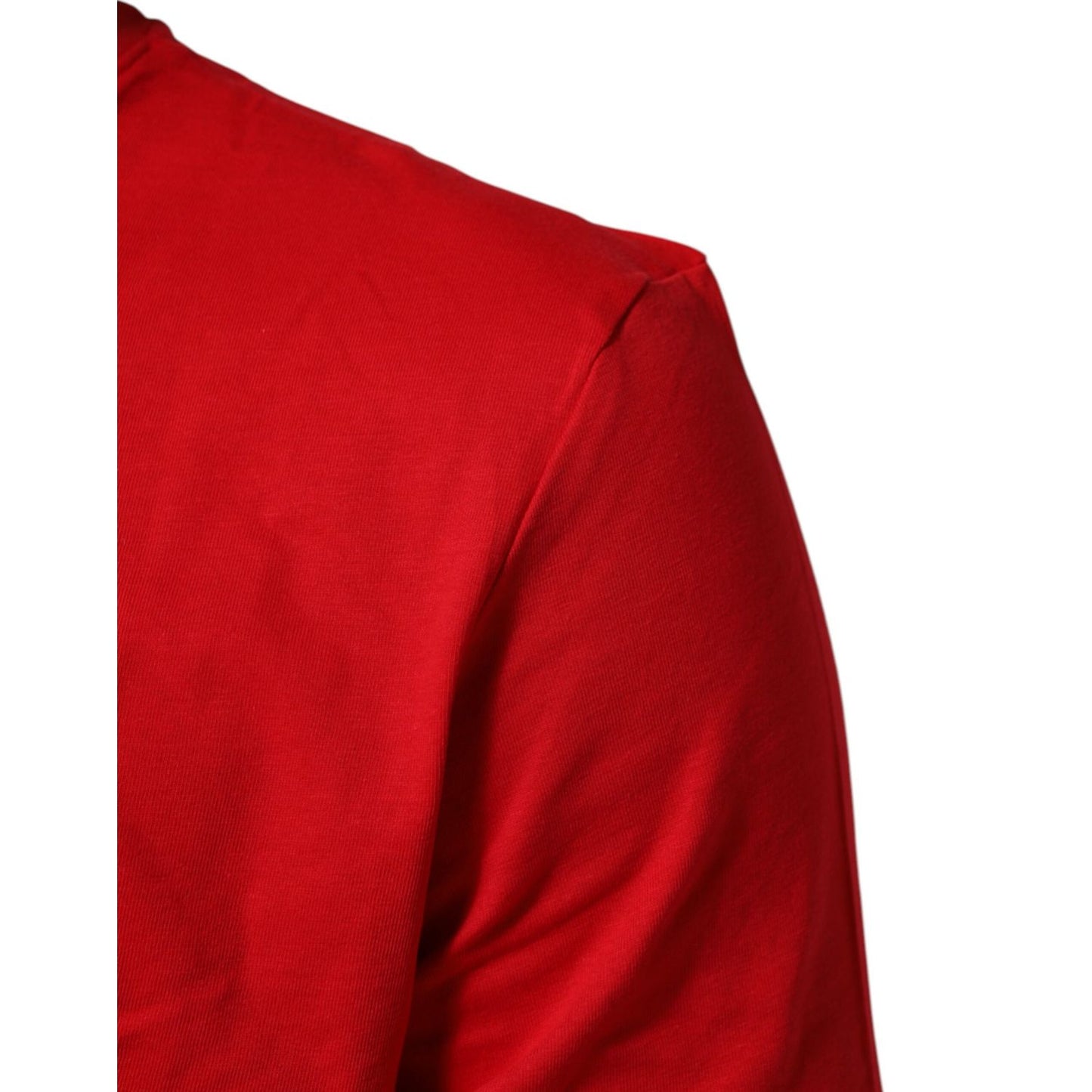 Dolce & Gabbana Red Goodluck 2023 Cotton Crew Neck T-shirt