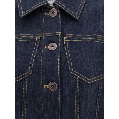 Alexander McQueen Blue Cotton Denim Jacket