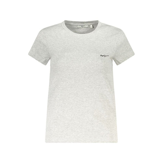 Pepe Jeans Grigio Cotton Women T-Shirt