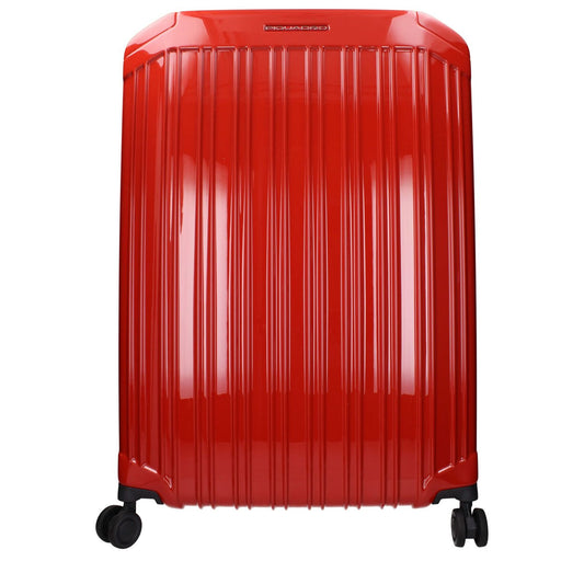 Piquadro Red Polycarbonate Luggage And Travel