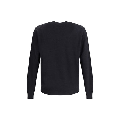 Fendi Black Fleece Wool Sweatshirt