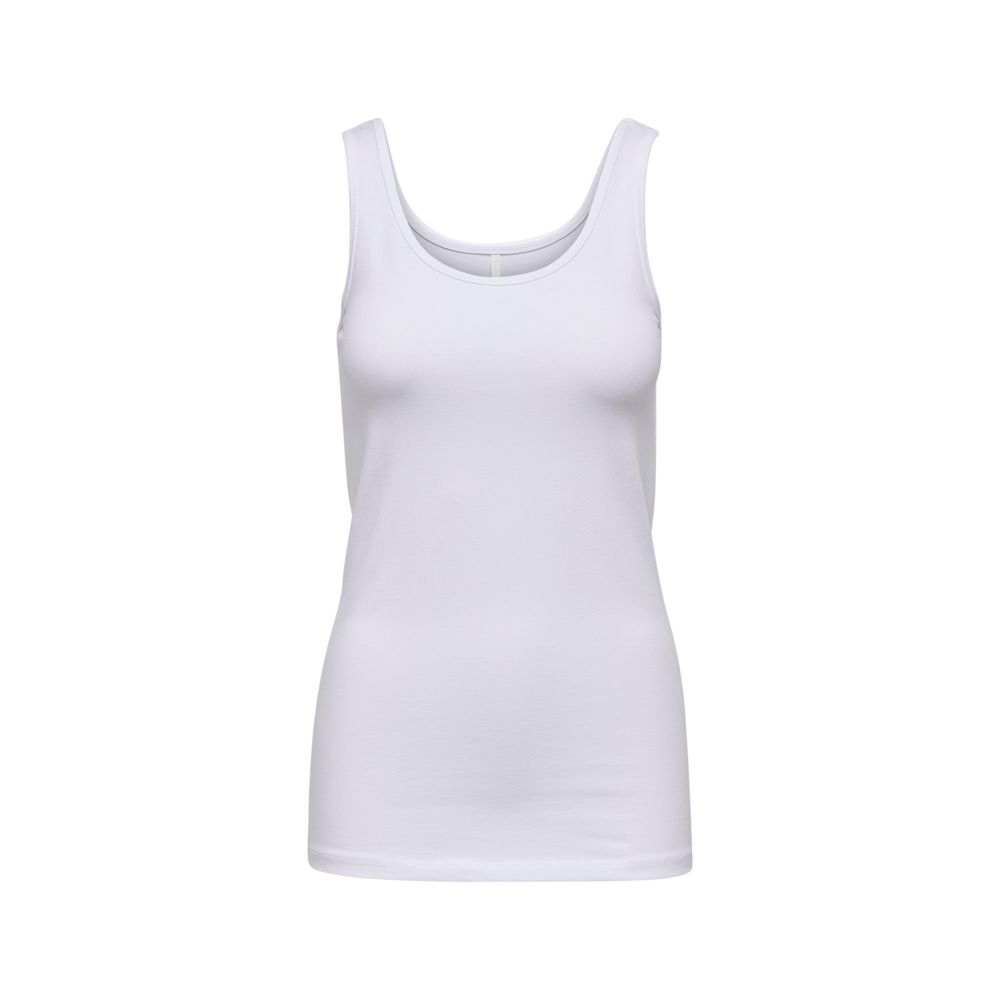 Only White Cotton Tank Tops 1728,71956299936,Clothing,IT44|L,New with tags,Only,T-Shirts - Clothing,Tank Tops - T-Shirts - Clothing,White,Women,XL