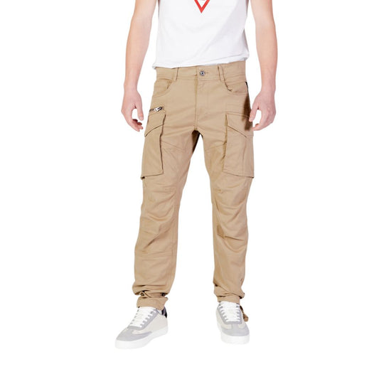 Replay Beige Cotton Relaxed Fit Jeans