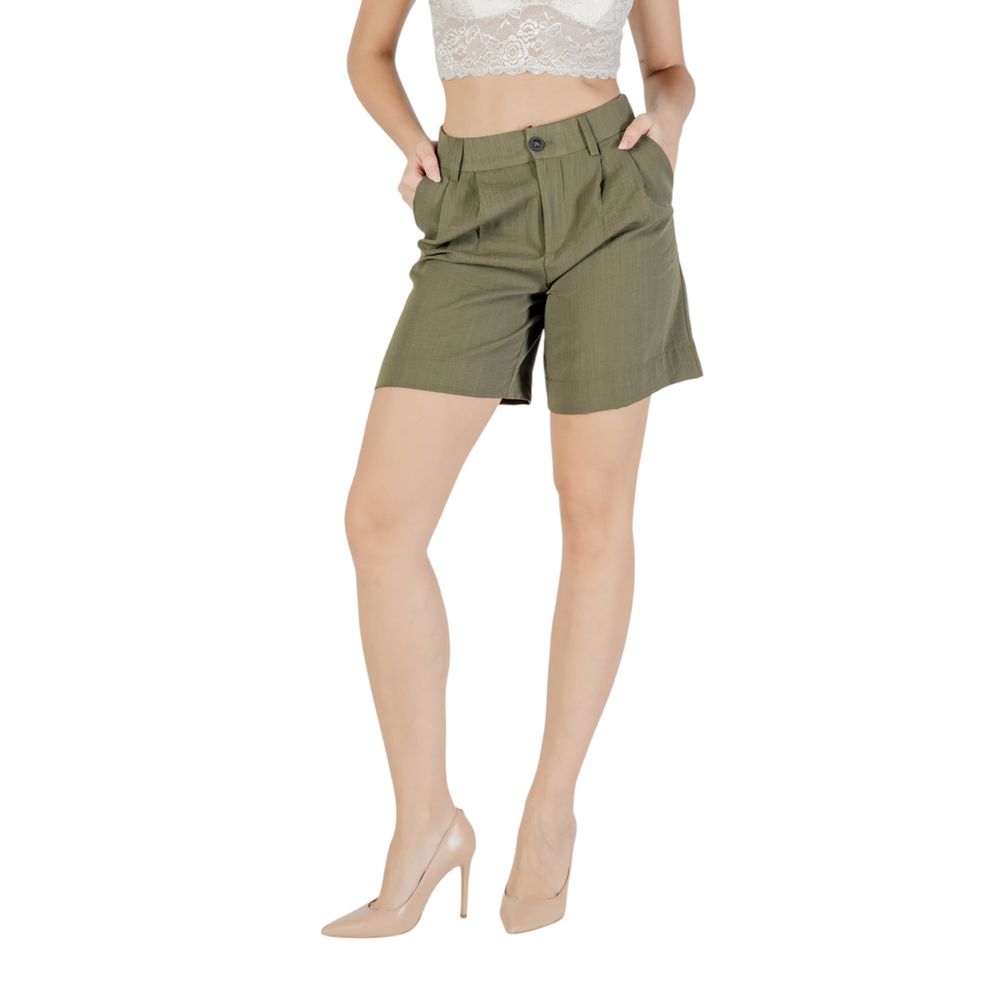 Only Green Viscose Bermuda Shorts 1728,71956299936,Bermuda - Shorts - Clothing,Clothing,Green,IT38|XS,IT42|M,New with tags,Only,Shorts - Clothing,Women