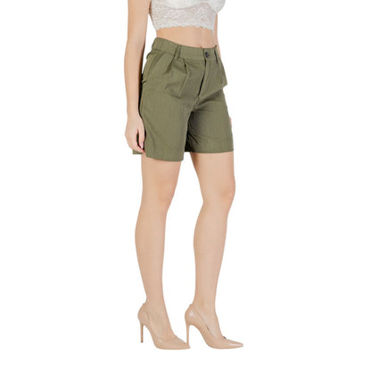 Only Green Viscose Bermuda Shorts 1728,71956299936,Bermuda - Shorts - Clothing,Clothing,Green,IT38|XS,IT42|M,New with tags,Only,Shorts - Clothing,Women