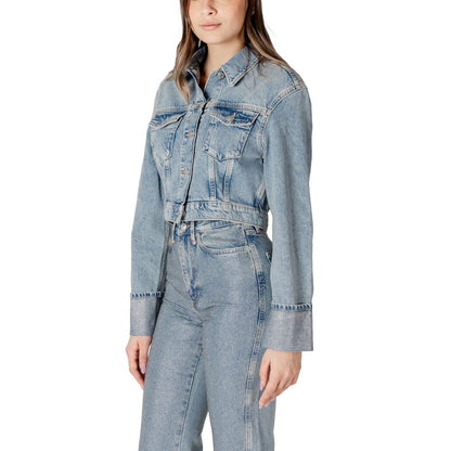 Only Light Blue Organic Cotton Denim Jacket 1728,71956299936,Clothing,Denim Jackets - Jackets & Coats - Clothing,IT42|M,IT44|L,Jackets & Coats - Clothing,Light Blue,New with tags,Only,Women,XL
