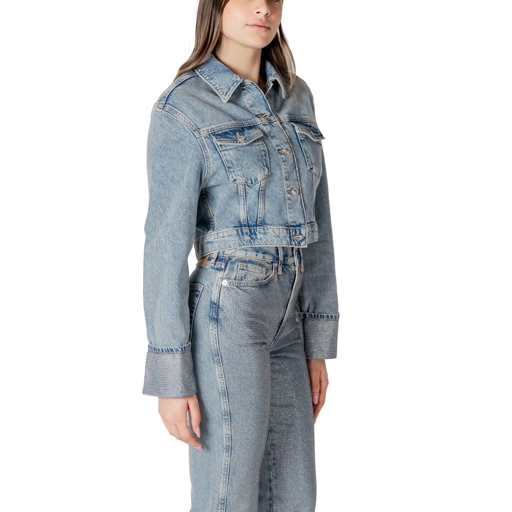 Only Light Blue Organic Cotton Denim Jacket 1728,71956299936,Clothing,Denim Jackets - Jackets & Coats - Clothing,IT42|M,IT44|L,Jackets & Coats - Clothing,Light Blue,New with tags,Only,Women,XL