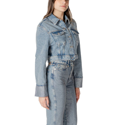Only Light Blue Organic Cotton Denim Jacket 1728,71956299936,Clothing,Denim Jackets - Jackets & Coats - Clothing,IT42|M,IT44|L,Jackets & Coats - Clothing,Light Blue,New with tags,Only,Women,XL