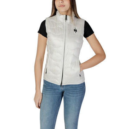 Blauer White Polyamide Sleeveless Jacket