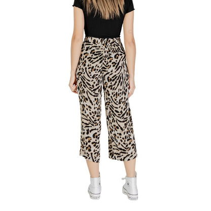 ICHI Beige Viscose Cropped Pants 1728,71956299936,Beige,Clothing,Cropped Pants - Pants - Clothing,ICHI,New with tags,Pants - Clothing,Women,XL,XXL