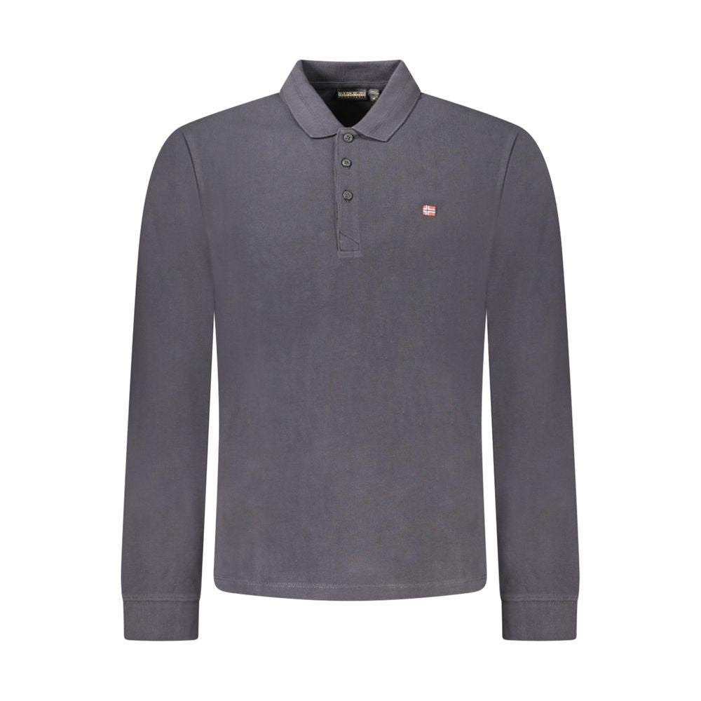 Napapijri Nero Cotton Men Polo Shirt