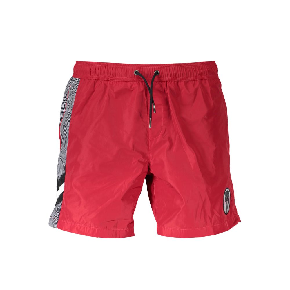 Karl Lagerfeld Rosso Polyester Men's Beachwear Boxer