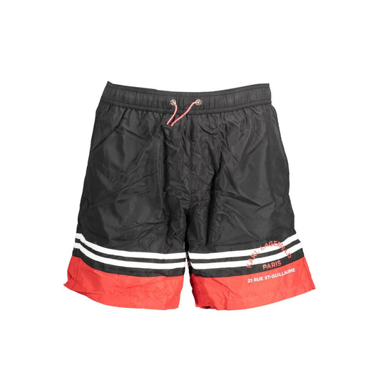 Karl Lagerfeld Nero Polyester Men Swim Boxer