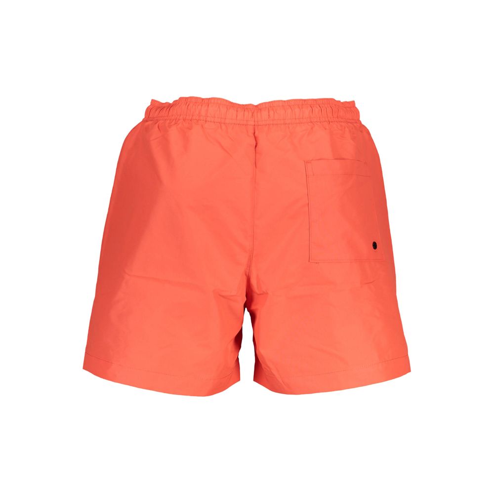 Calvin Klein Red Recycled Polyester Men Swim Boxer