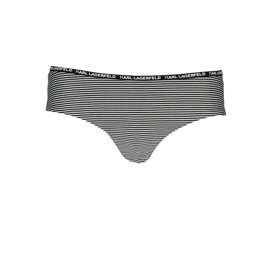 Karl Lagerfeld Black Polyamide Women's Swim Briefs
