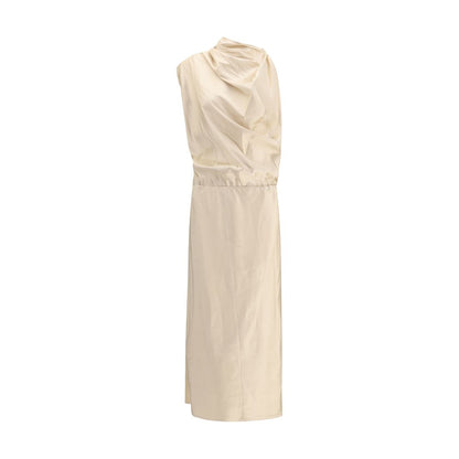 Magda Butrym Cream Silk Casual Dress