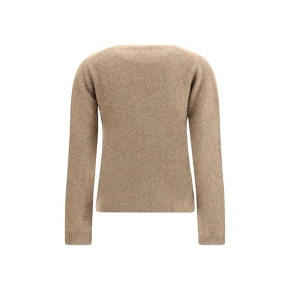 P.A.R.O.S.H. Beige Raccoon Fur Sweatshirt