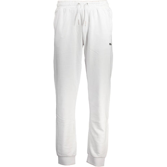 Fila White Cotton Men's Sweatpants