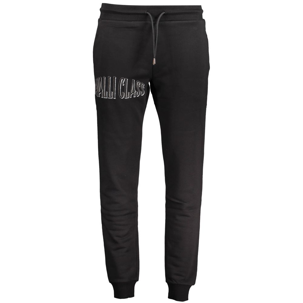 Cavalli Class Black Cotton Men's Sweatpant