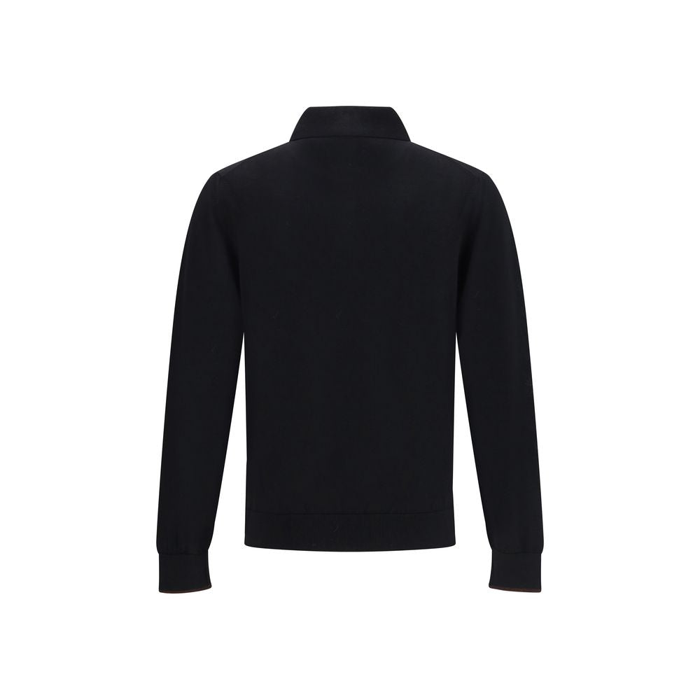 Cruna Black Wool Sweatshirt