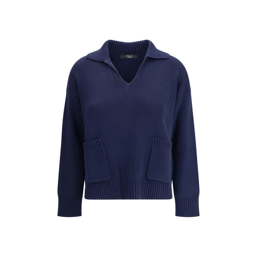 Max Mara Blue Cotton Sweatshirt