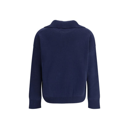 Max Mara Blue Cotton Sweatshirt
