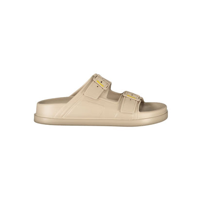 Blauer Beige Polyurethane Women's Slipper