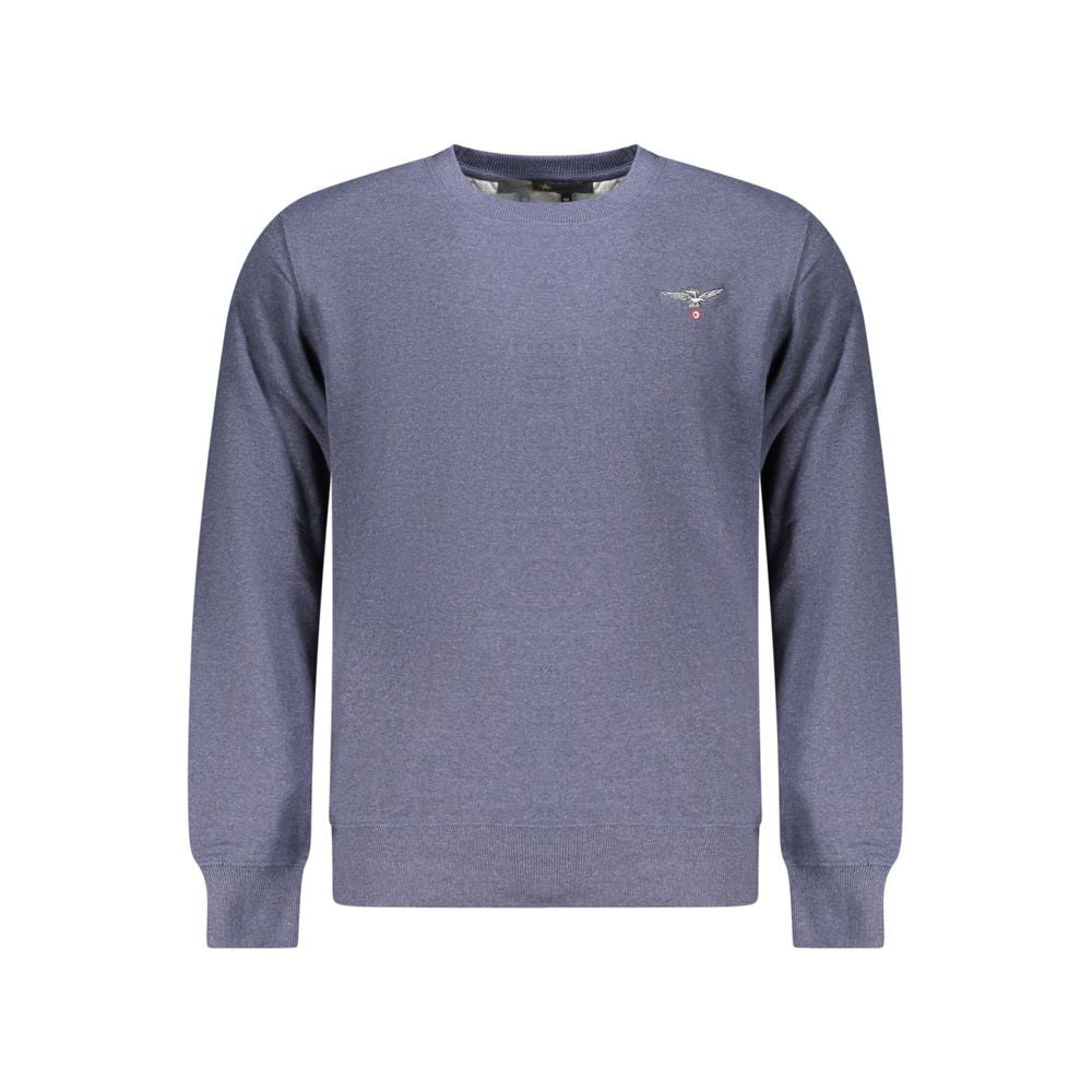 Accademia Militare Blue Recycled Cotton Men Sweatshirt