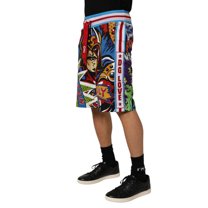 Dolce & Gabbana Multicolor Captain Sicily Men Bermuda Shorts