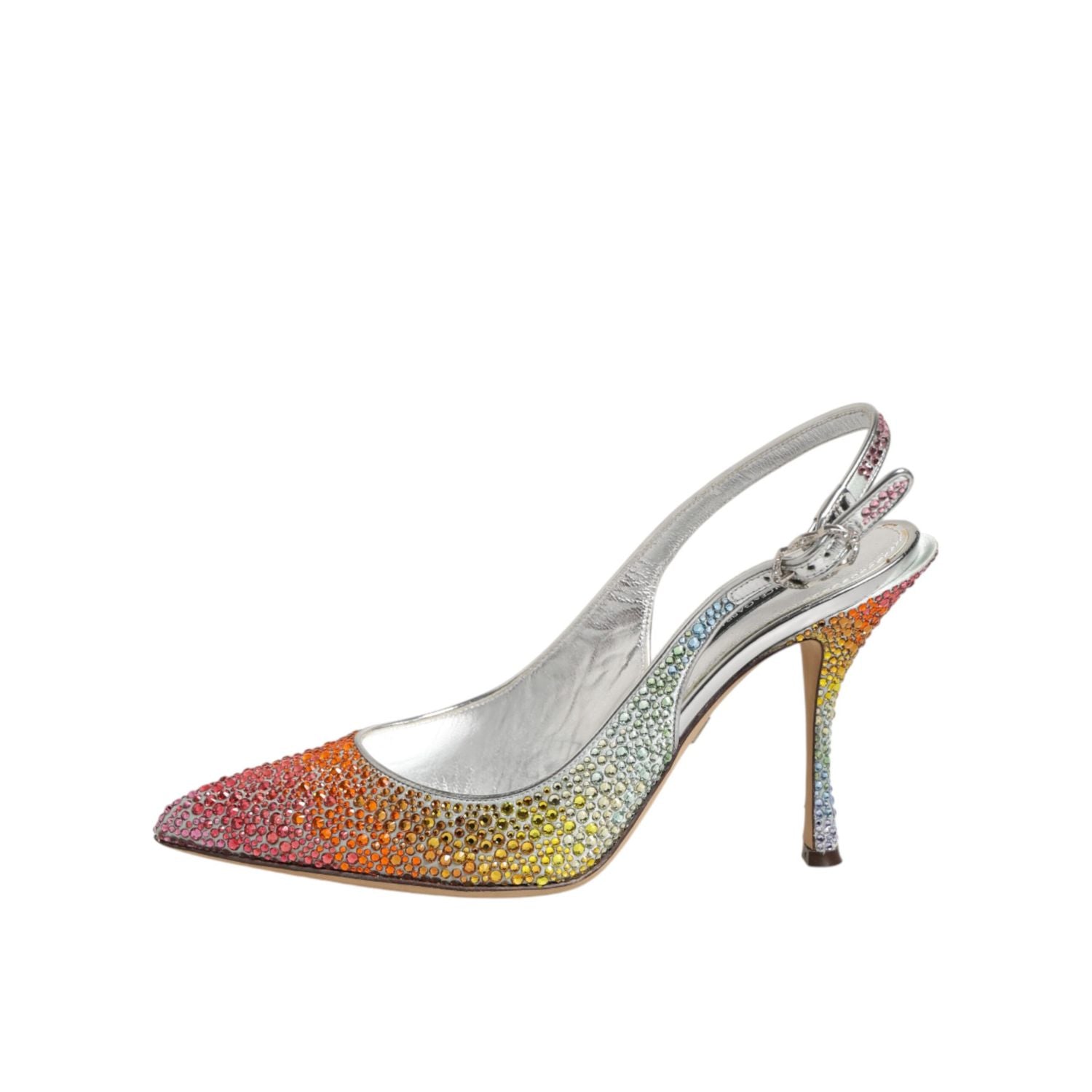 Dolce & Gabbana Multicolor Sequin Slingback Pumps Shoes