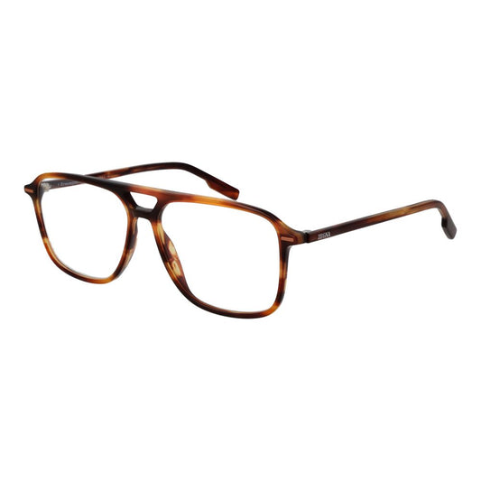 Ermenegildo Zegna Brown Acetate Glasses (Frames)
