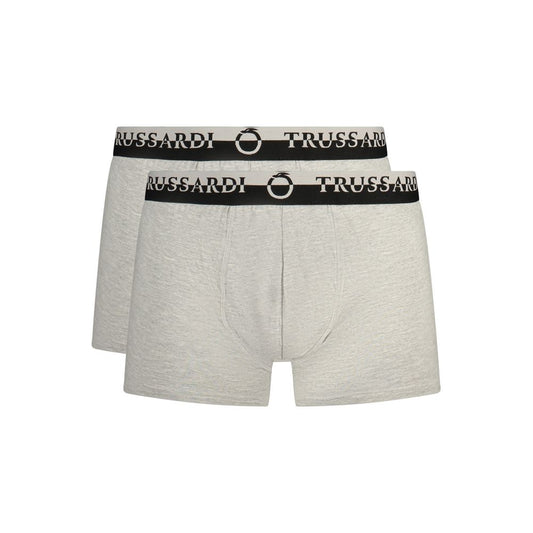 Trussardi Grigio Cotton Men Boxer Short