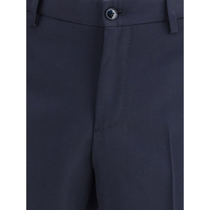 Giorgio Armani Blue Fleece Wool Two-Piece Suit