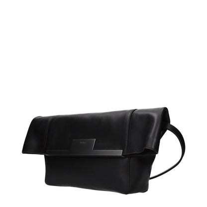 Max Mara Black Leather Shoulder Bag