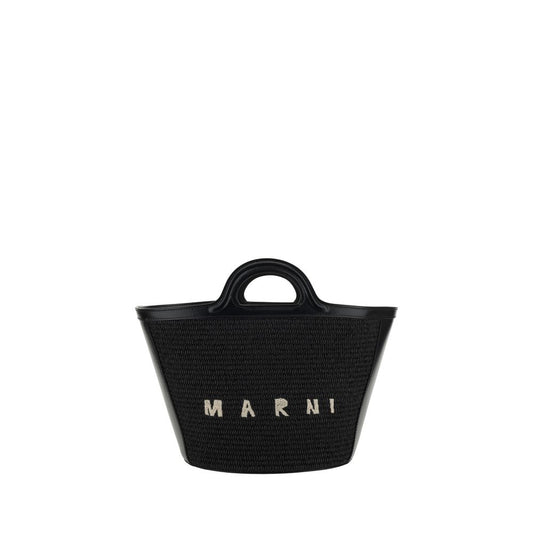 Marni Black Cotton Shoulder Bag