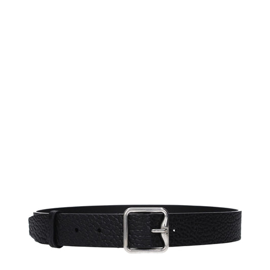 Burberry Black Leather Regular Belt