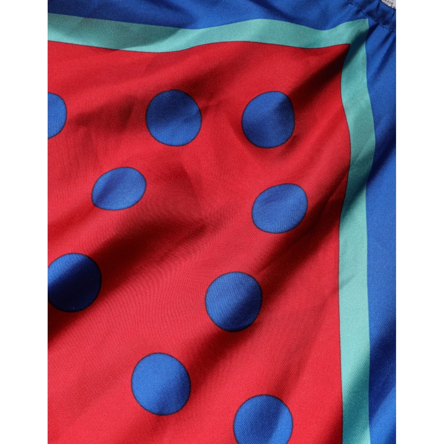 Dolce & Gabbana Multicolor Polka Dot Tie Halter Blouse  Top