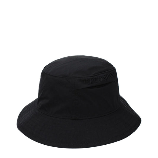 C.P. Company Black Polyamide Bucket Hat
