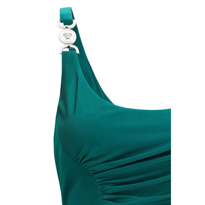 Versace Bicolor Viscose Casual Dress 1728,72470364320,Bicolor,Casual - Dresses - Clothing,Clothing,Dresses - Clothing,IT40 | M,Midi - Dresses - Clothing,New with tags,Sleeveless - Dresses - Clothing,Versace,Women