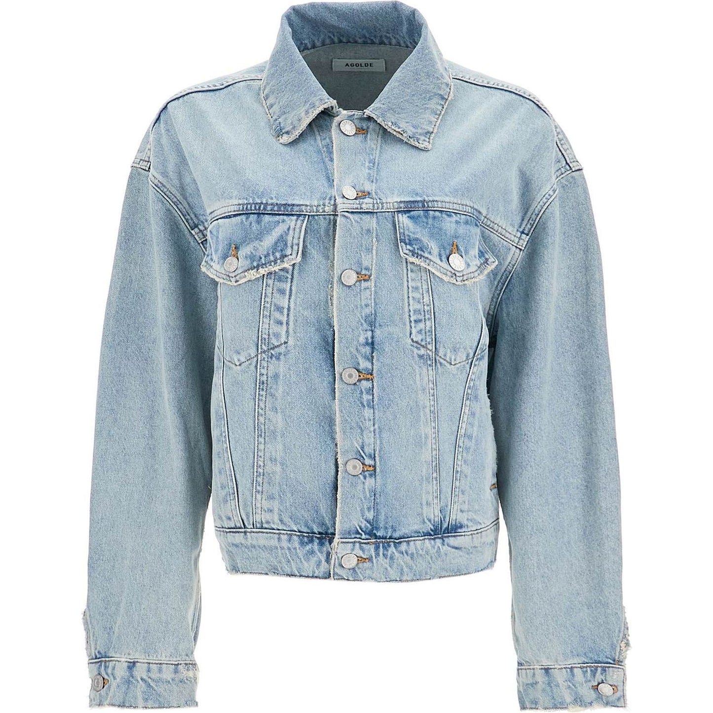 Agolde denim dalton balloon jacket with Jackets Agolde