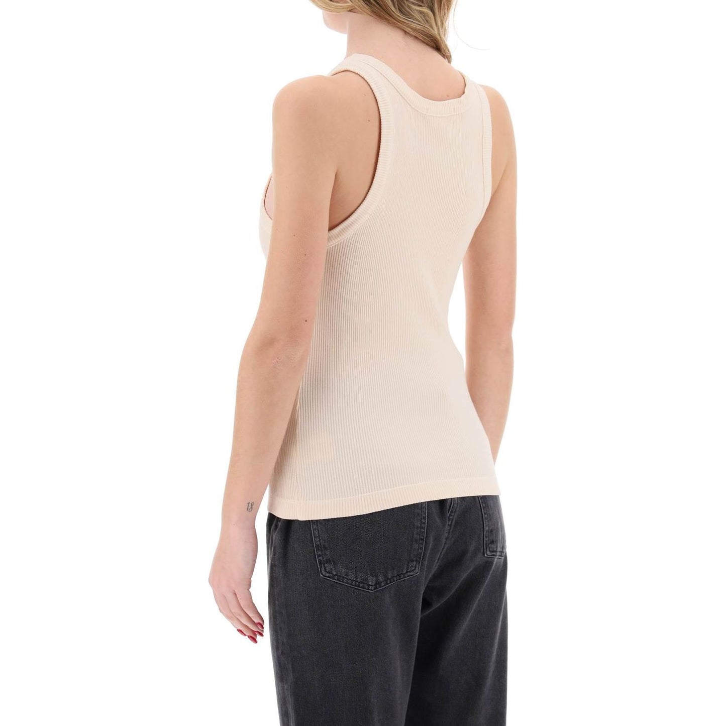 Agolde "ribbed sleeveless top b Topwear Agolde