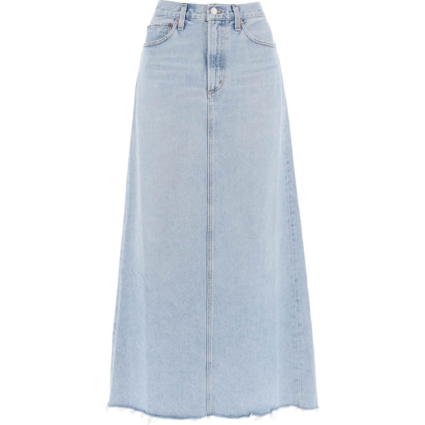 Agolde hilla maxi skirt in denim Skirts Agolde