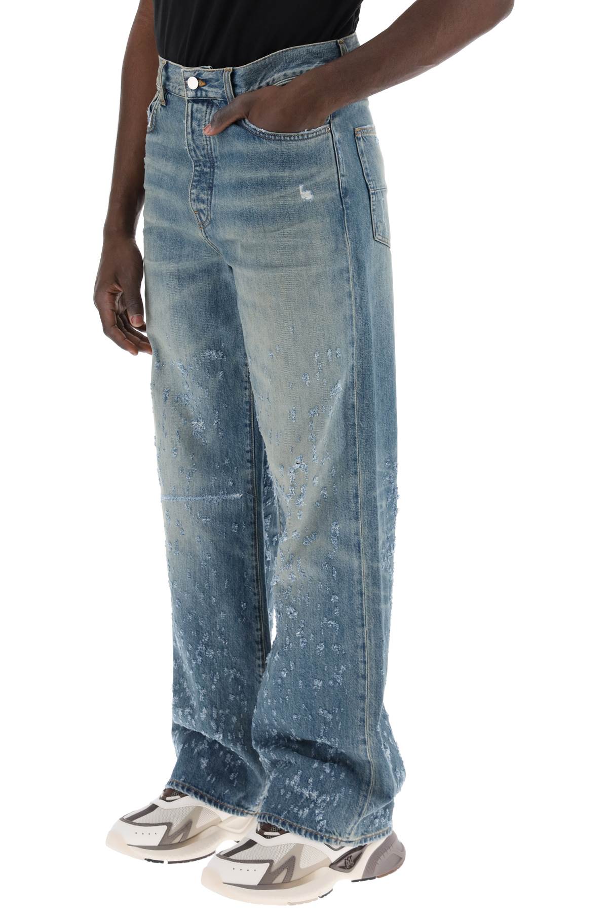 Amiri baggy shotgun jeans bag