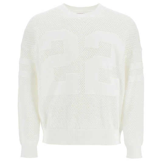 Amiri neck perforated knit sweater Knitwear Amiri